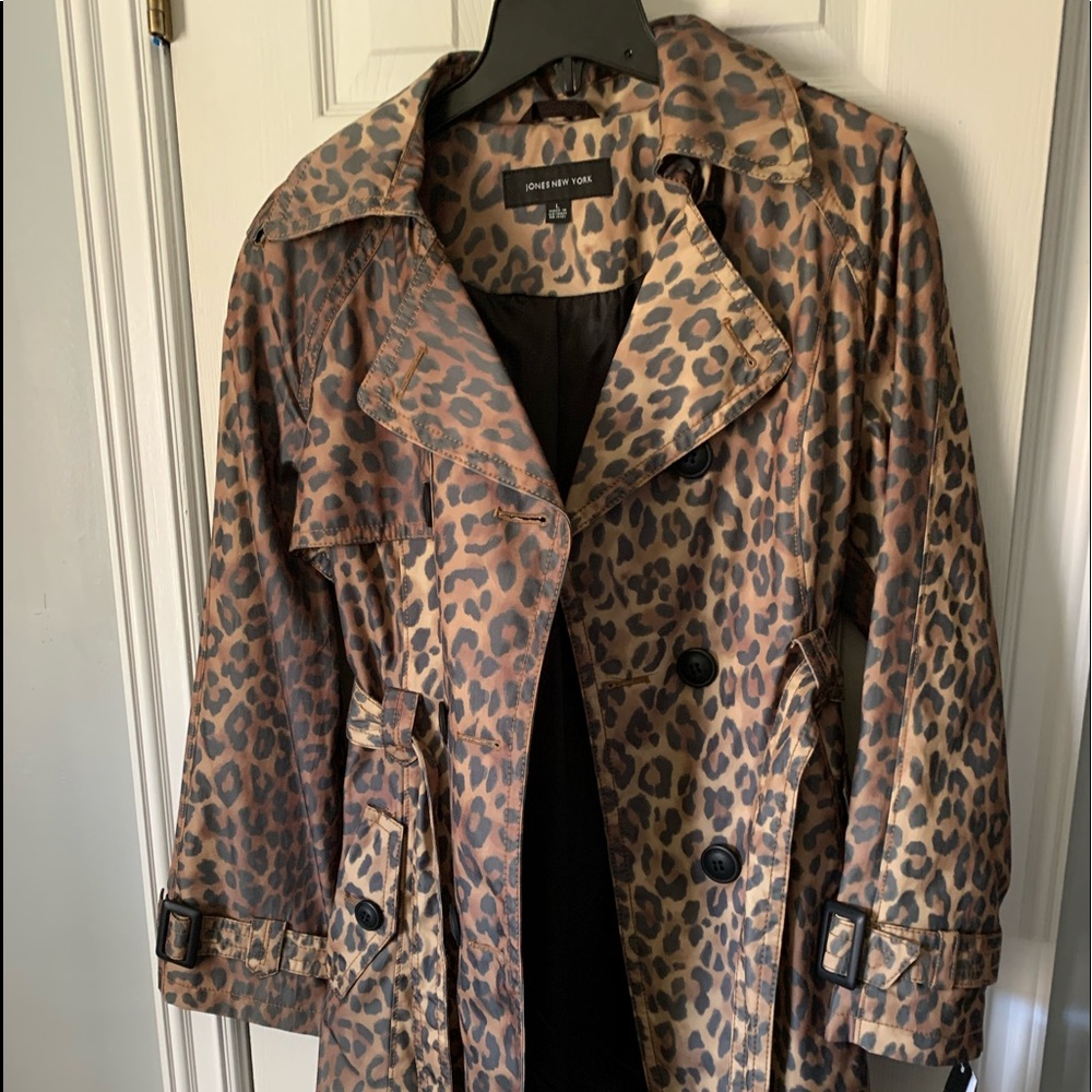 Jones all weather leopard print coat